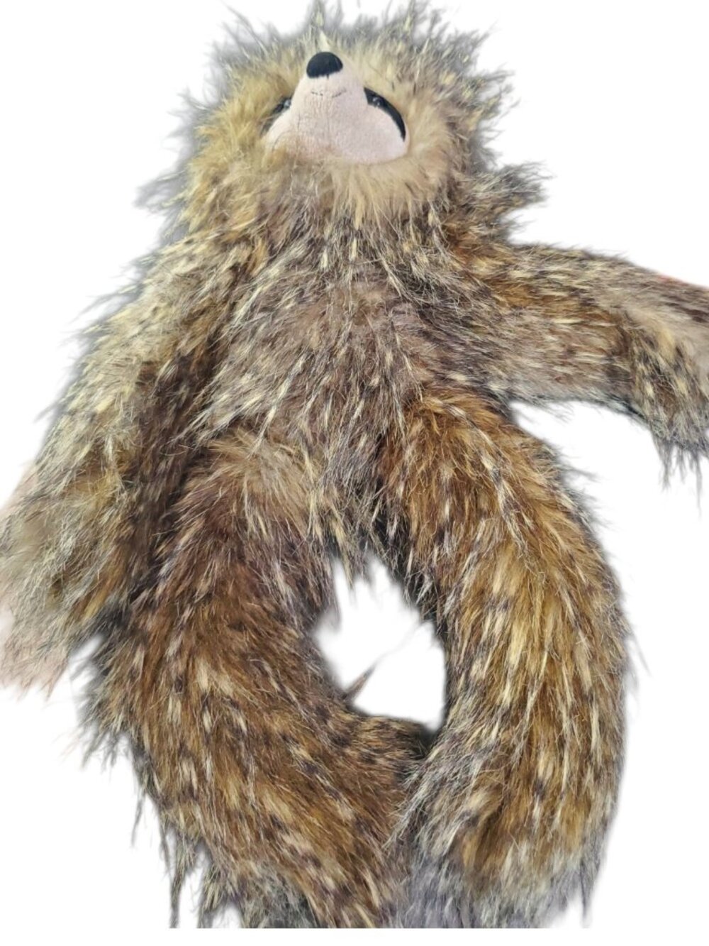 Jellycat London Cyril Sloth Plush Stuffed Animal Fluffy Long Hair Shaggy 17inch - Picture 4 of 8